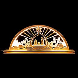 Candle Arch - Nativity (LED powered) - 55x23 cm / 21.7x9.1 inch